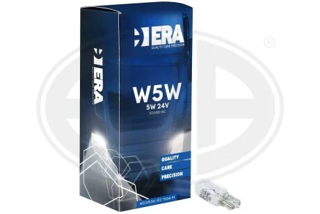 Автомобільна лампа W5W 24V 5W W2.1x9.5d ERA E034SD-10C
