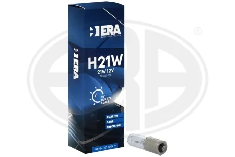 Автомобільна лампа H21W 12V 21W BAY9s ERA E035SD-10C