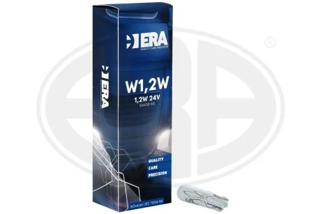 Автомобільна лампа W1,2W 12V W2.1x4.6d T5 ERA E047SD-10C