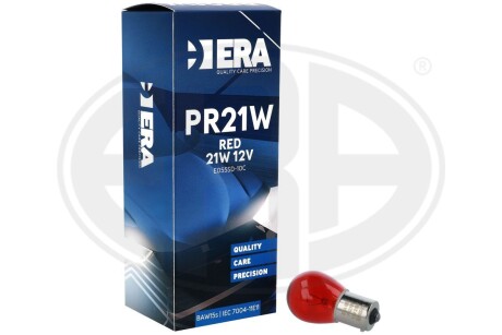 Автомобільна лампа PR21W 12V 21W BAW15s RED ERA E055SD-10C