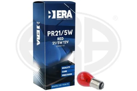 Автомобільна лампа PR21/5W 12V 21W/5W BAW15d RED ERA E060SD-10C