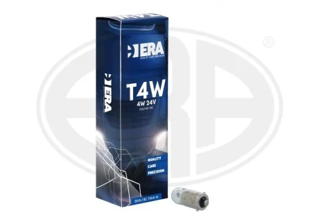 Автомобільна лампа T4W 24V 4W BA9s HD ERA E067HD-10C