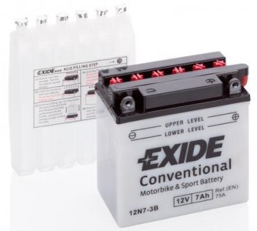 Стартерна батарея (акумулятор) EXIDE 12N7-3B (фото 1)