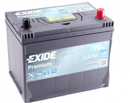 Аккумуляторная батарея EXIDE EA754 (фото 1)
