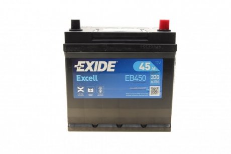 Стартерна батарея (акумулятор) EXIDE EB450 (фото 1)