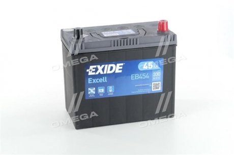 Акумулятор 45Ah-12v EXCELL (234х127х)220),R,EN330 EXIDE EB454 (фото 1)