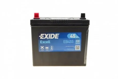 Акумулятор 45Ah-12v Exide EXCELL (234х127х220), L, EN330 Азія EXIDE EB455