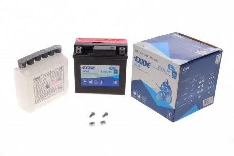 Фото 1 - стартерна батарея (акумулятор) EXIDE ETX5L-BS Стартерна батарея (акумулятор) EXIDE ETX5L-BS (фото 1)