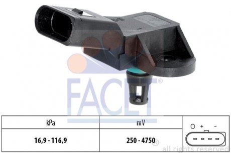 Датчик абсолютного тиску - MAP Sensor FACET 10.3226 (фото 1)