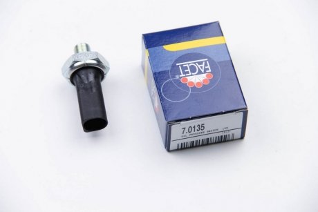 Датчик давления масла (1,2-1,6bar/ 1 конт./чёрный) VW T4/Golf IV/Audi A4/A6 1.6-5.0 95-10 FACET 7.0135 (фото 1)