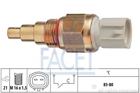 Термодатчик увімкнення ветилятора FACET 7.5109 (фото 1)