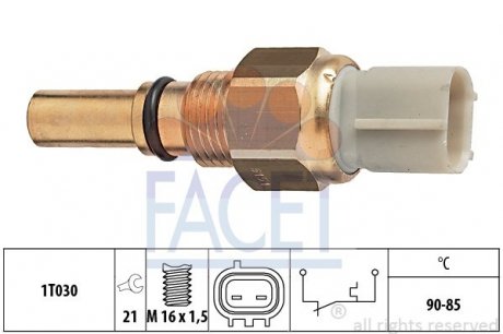 Термодатчик увімкнення ветилятора FACET 7.5151 (фото 1)
