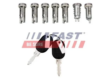Сердцевина дверного замка с ключом (к-кт) Fiat Ducato 2.5 D 94-02 FAST FT94107
