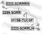 Стабілізатор задній d22.4 FEBEST 2299SORR (фото 2)