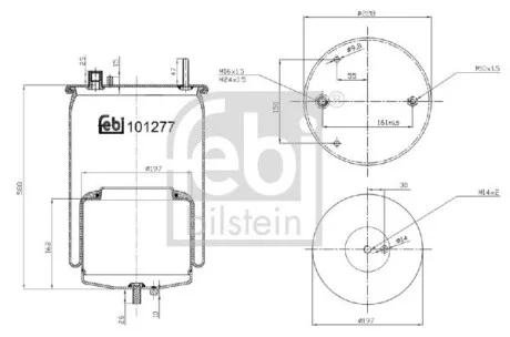 Пневмоподушка FEBI BILSTEIN 101277