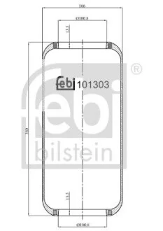 Пневморесора 1S 215-23 FEBI BILSTEIN 101303