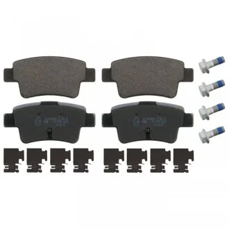 Комплект гальмівних колодок задн, ABARTH GRANDE PUNTO FIAT GRANDE PUNTO OPEL COMBO, COMBO TOUR, CORSA C, CORSA D 1.0-1.9D 07.04- FEBI BILSTEIN 16880