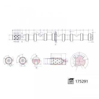 Вал розподільчий FEBI BILSTEIN 175291