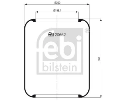 Пневморесора 662 N FEBI BILSTEIN 20662