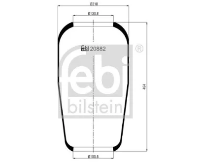 Пневморесора 882 N1 FEBI BILSTEIN 20882 (фото 1)