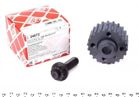 Зірочка ременя FEBI BILSTEIN 24672