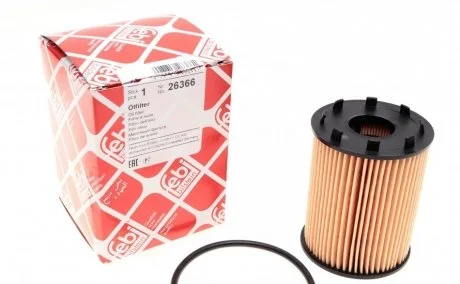 Фильтр масляный двигателя FIAT DOBLO, OPEL ASTRA FEBI BILSTEIN 26366