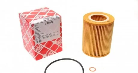 Фильтр масляный двигателя BMW (E36, E39, E46, E53) 94-06 FEBI BILSTEIN 26686