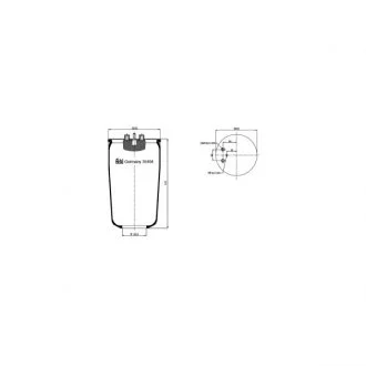 Пневморесора 4882 N1 P01 (без стакану) FEBI BILSTEIN 35494