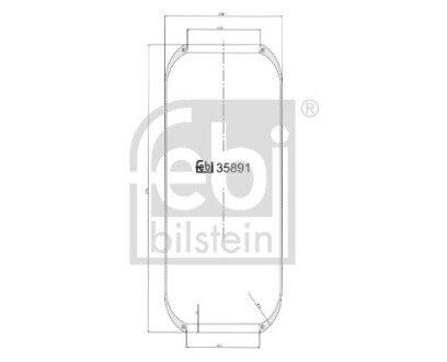 Пневморесора 876 N FEBI BILSTEIN 35891