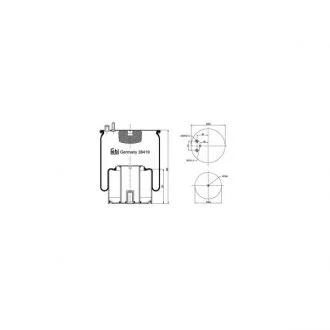 Подушка амортизуюча 4882 N1 P05 (зі стаканом) FEBI BILSTEIN 38419