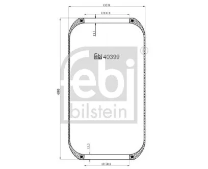 Пневмоподушка FEBI BILSTEIN 40399