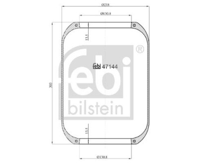 Пневморесора IVECO FEBI BILSTEIN 47144