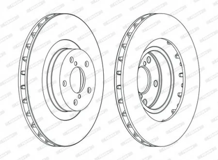 Тормозной диск FERODO DDF1175C