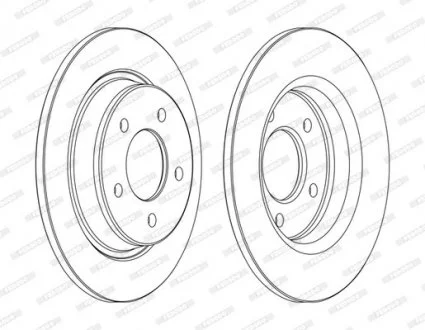 Тормозной диск FERODO DDF1546C