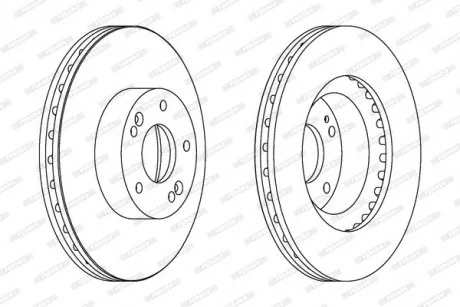 Тормозной диск FERODO DDF1630C