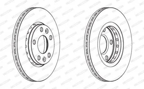 Тормозной диск FERODO DDF1728C
