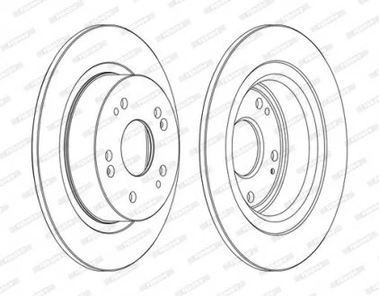 Тормозной диск FERODO DDF1776C