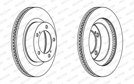 Тормозной диск FERODO DDF1798C1