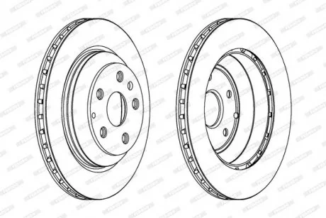 Гальмівний диск FERODO DDF1855C1
