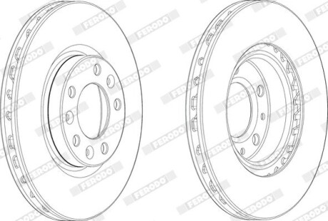 Гальмівний диск FERODO DDF2401C1