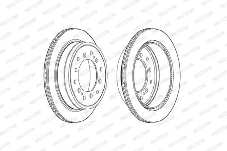 Тормозной диск FERODO DDF2505C