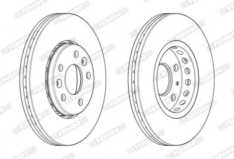 Тормозной диск FERODO DDF2507C