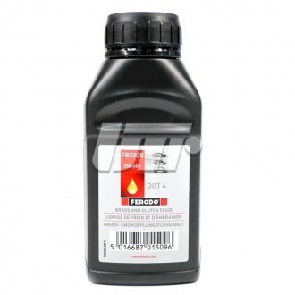 Жидкость тормозная dot 4 0.25л FERODO FBX025