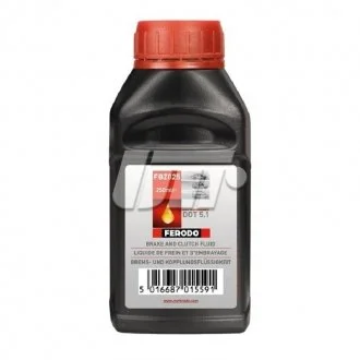 Гальмівна рідина FLUID 260 DOT 5.1 / 0,25 л. / FERODO FBZ025