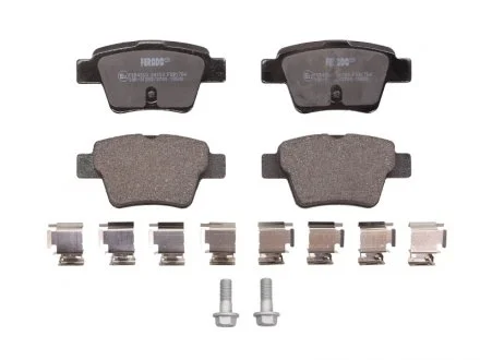 Тормозные колодки зад. Peugeot 207/307/Citroen C4 06- (Bosch) FERODO FDB1784