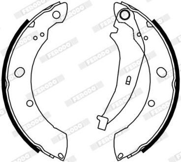 Гальмівні колодки, к-кт. FERODO FSB4074