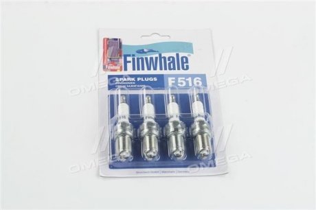 Свічка запалювання ВАЗ 2110-2112, 1117-1119,2170-2172 16 клап (комплект4 шт)) Finwhale F516 (фото 1)