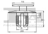 Кліпса кріплення облицювання (затискач) Fischer Automotive One (FA1) 10-20002.5 (фото 2)