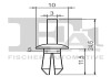 Кліпса кріплення (затискач) Fischer Automotive One (FA1) 11-20002.5 (фото 2)