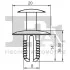 Кліпса кріплення (затискач) Fischer Automotive One (FA1) 11-20012.5 (фото 2)
